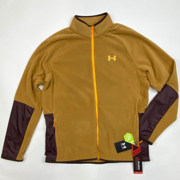 Under Armour Men's‎ Outdoor Polar-tec Forge Full-Zip 1365682 Walnut Brown Sample - Picture 3 of 10